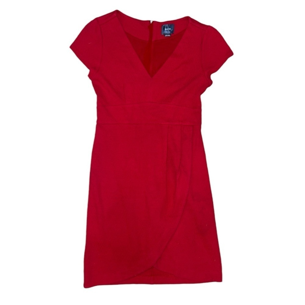 Maeve Anthropologie Womens Medium Splitshade Red Pullover Tulip Dress size M